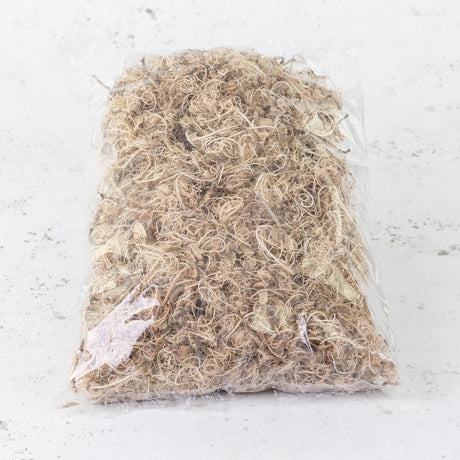 Curly Moss,  Bleached White, 500g bag