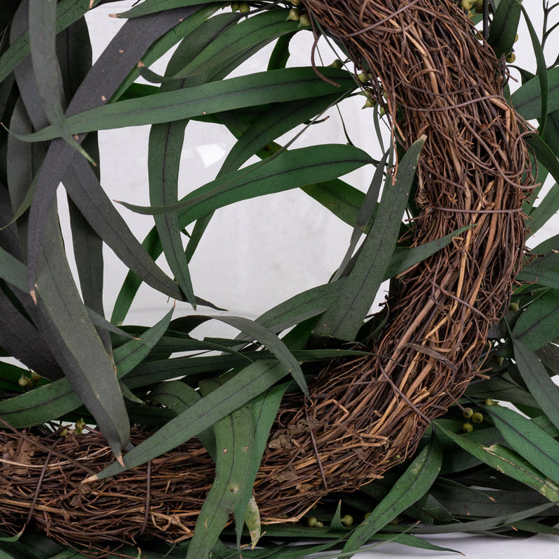 Eucalyptus Wreath, Nicoli, Green, 27cm Diameter