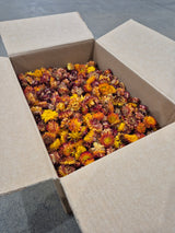 Strawflower, (Helichrysum Heads), Dried, Orange, per 1KG Box