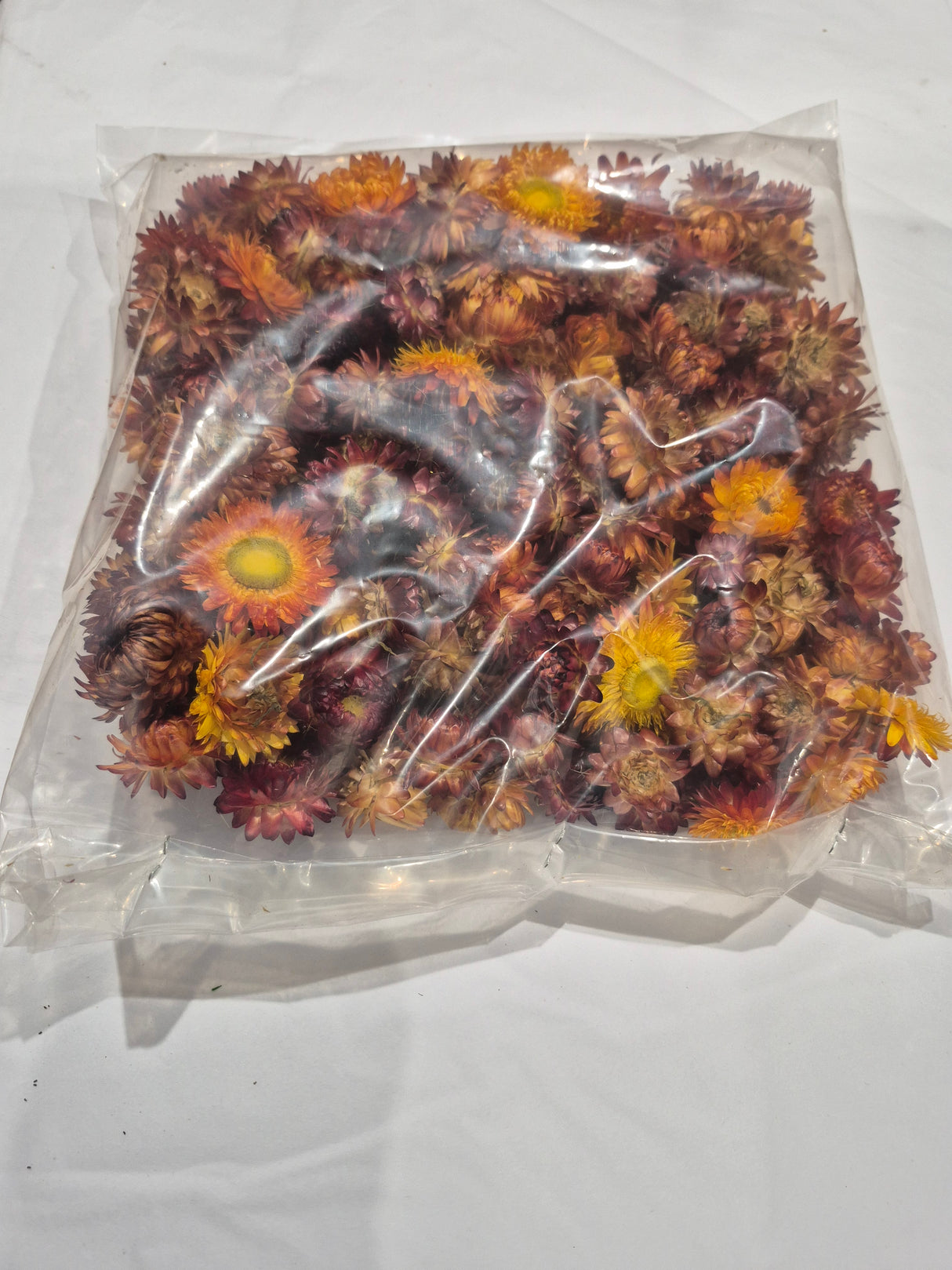 Strawflower, (Helichrysum Heads), Dried, Orange, per 100g Box