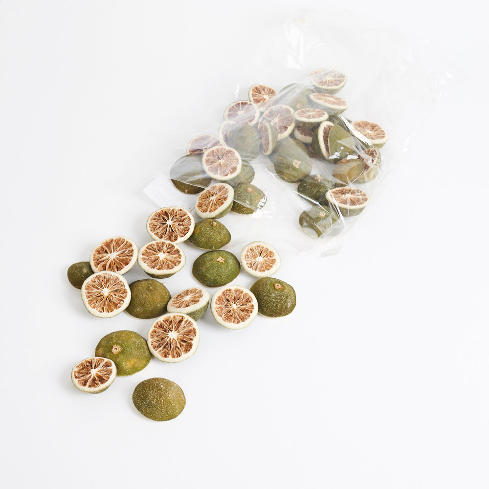 Lemon Halves, Natural and Dried, Green Skin, 250g Bag Atlas Flowers
