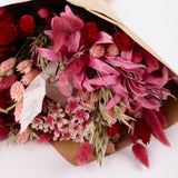 Red Allure, Dried and Silk Bouquet