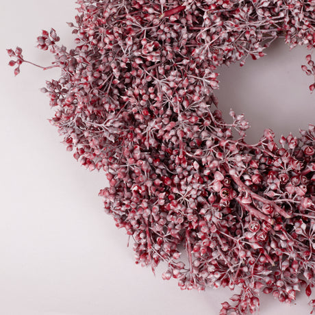 Exotica Wreath, Dark Red, 30cm Diameter