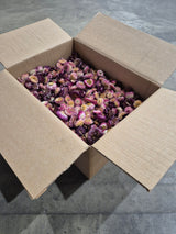 Helichrysum Heads, Dried, Natural Dark Pink, per 1kg Box - 2nd Quality