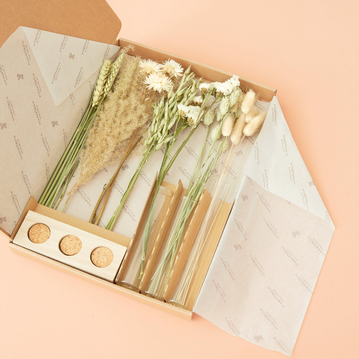 Letterbox, Bouquet Kit, With Vase, Natural