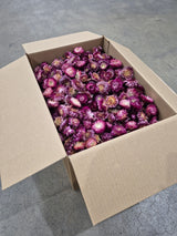 Helichrysum Heads, Dried, Natural Dark Pink, per 1KG