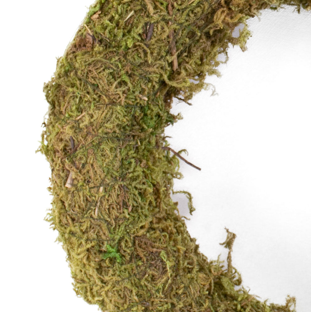 Moss Wreath, Green, 20cm Diameter