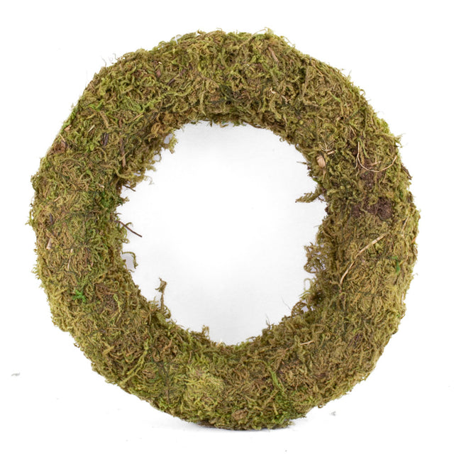 Moss Wreath, Green, 20cm Diameter