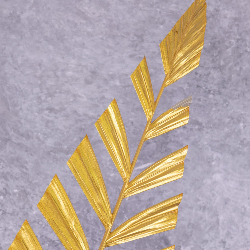 Palm Spear Stem, Gold, 118x38cm, Artificial