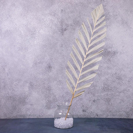 Palm Stem, White, 118x28cm, Artificial