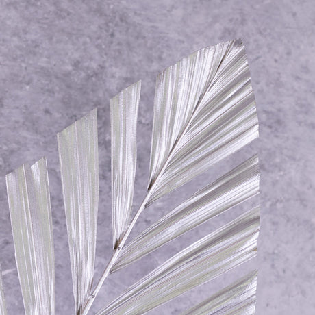 Palm Stem, Silver, 118x28cm, Artificial