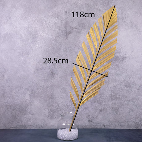 Palm Stem, Gold, 118x28cm, Artificial