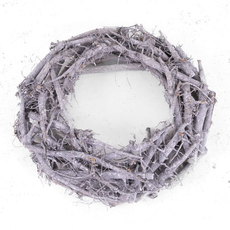 Natural Root Wreath Grey 40cm