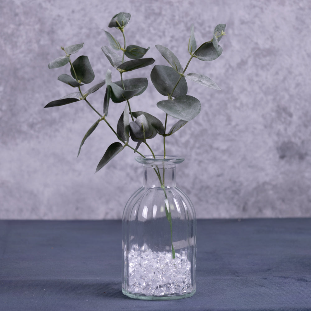 Faux Eucalyptus Mini Sprig, Grey, 28cm