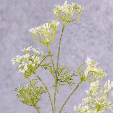 An artificial Dill, Anethum Graveolens, Spray, 78cm long, in close up detail
