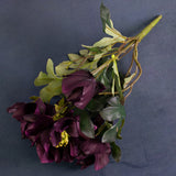 Helleborous Bush, Artificial, Purple, 43cm