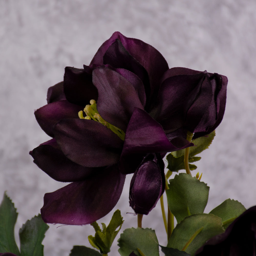 Helleborous Bush, Artificial, Purple, 43cm