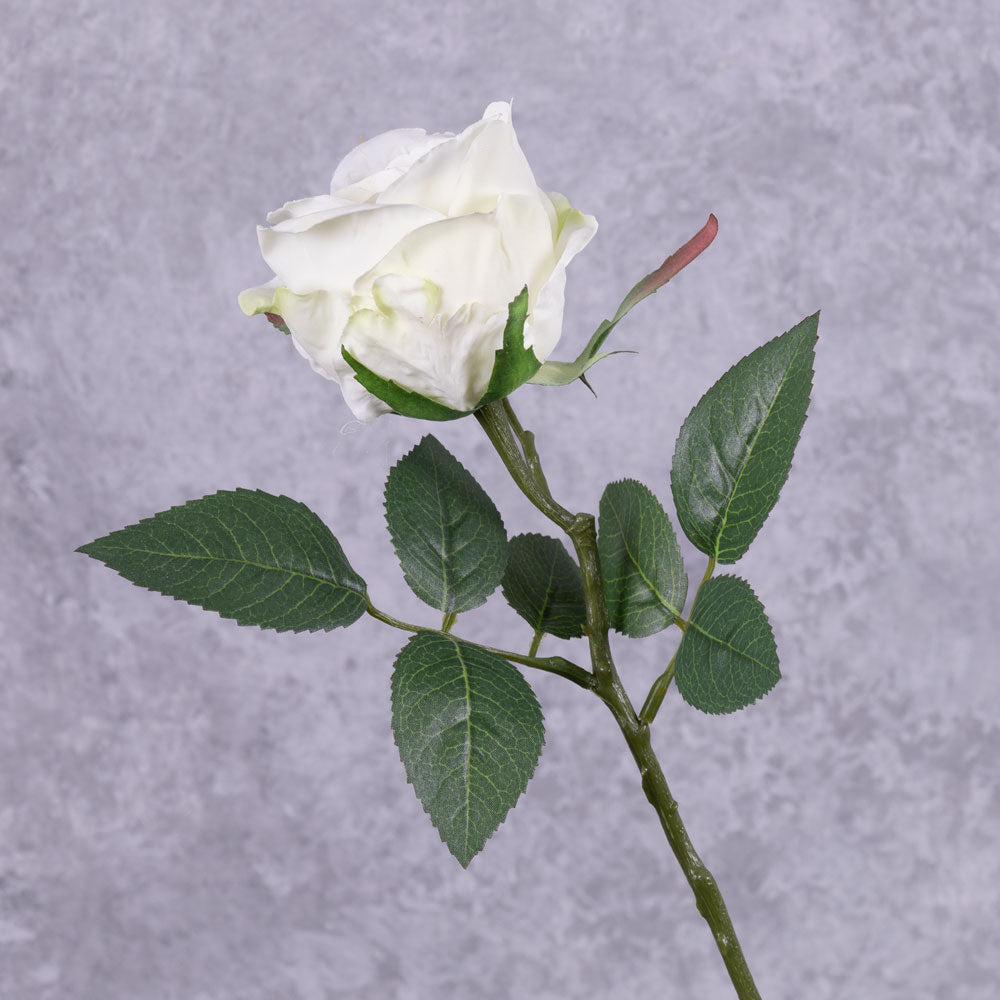 Rose Jessica, White, 32cm, Faux