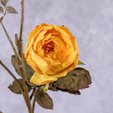 Rose Branch, Edith, Rich Marigold Yellow, 76cm, Faux