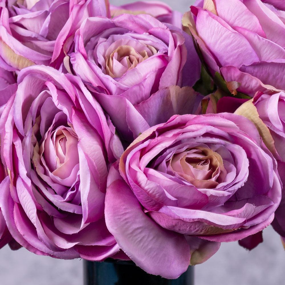 Tea Rose Artificial Lavender 12 Stem Bunch