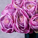 Tea Rose, Lavender, 12 Stem Faux Bunch