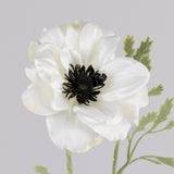 Anemone Nora, Artificial, White, 10cm x 53cm