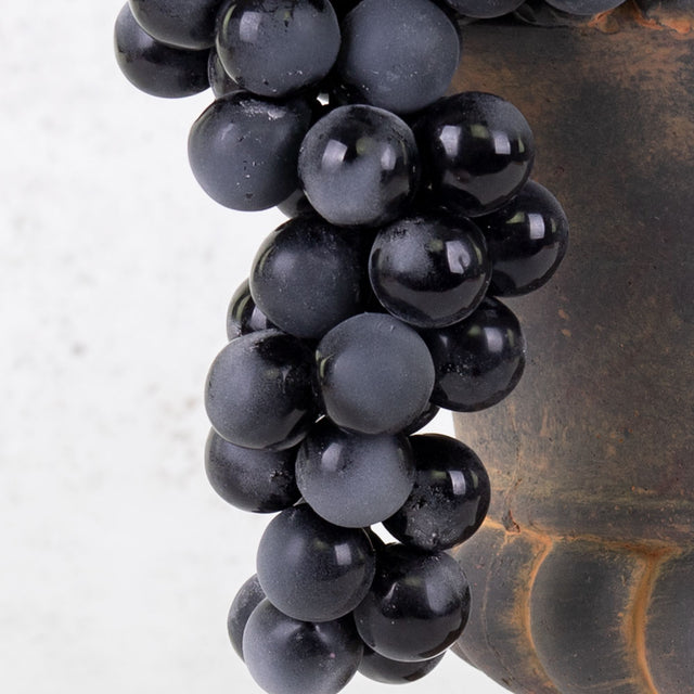 Grapes Bunch, Artificial, Black, 28cm