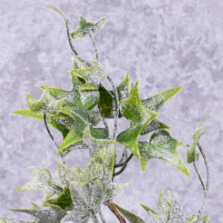 Ivy sprig, frosted, 28cm