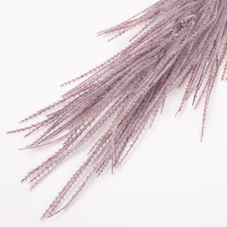Grass Tuft, 'Indy', flocked. Burgundy, 99cm