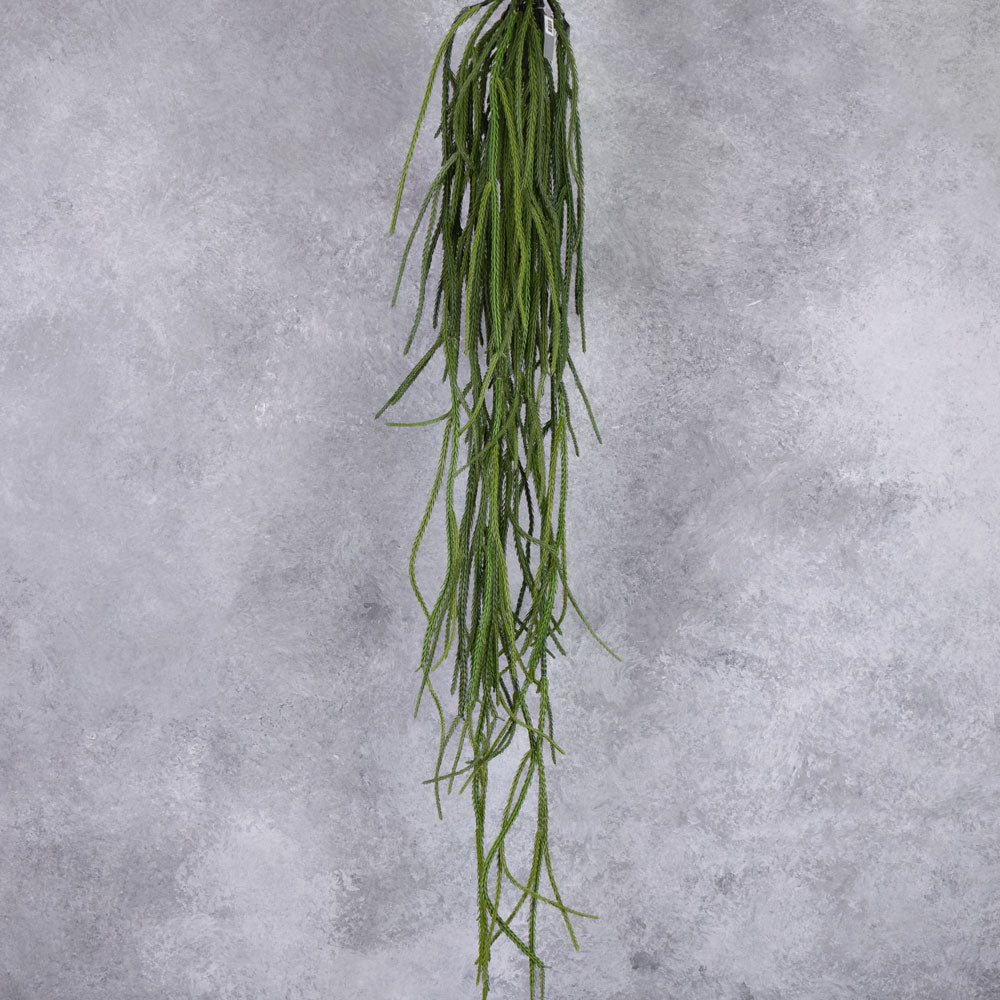 A single faux grass hanger in rich green, with lots of different length fronds