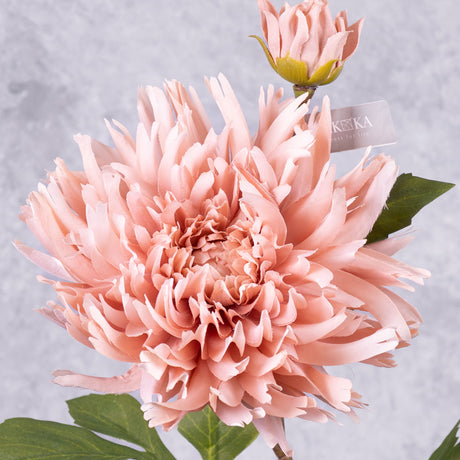 Chrysanthemum Spray (Silk-ka), Light Pink, 78cm