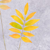 Leaf Spray Stem (Silk-ka) Green/Brown 103cm