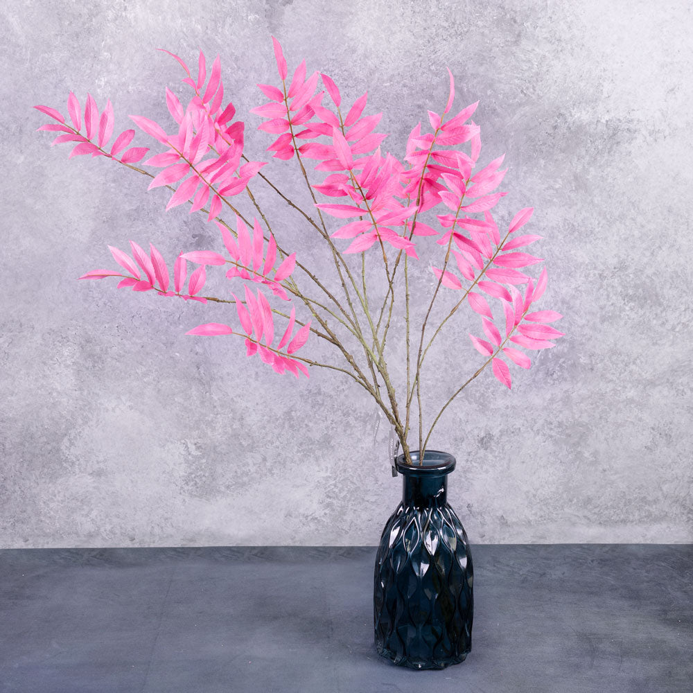 Leaf Spray Stem (Silk-ka) Pink 103cm