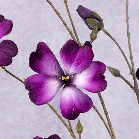 Petunia Spray (Silk-ka), Dark Purple, 95cm