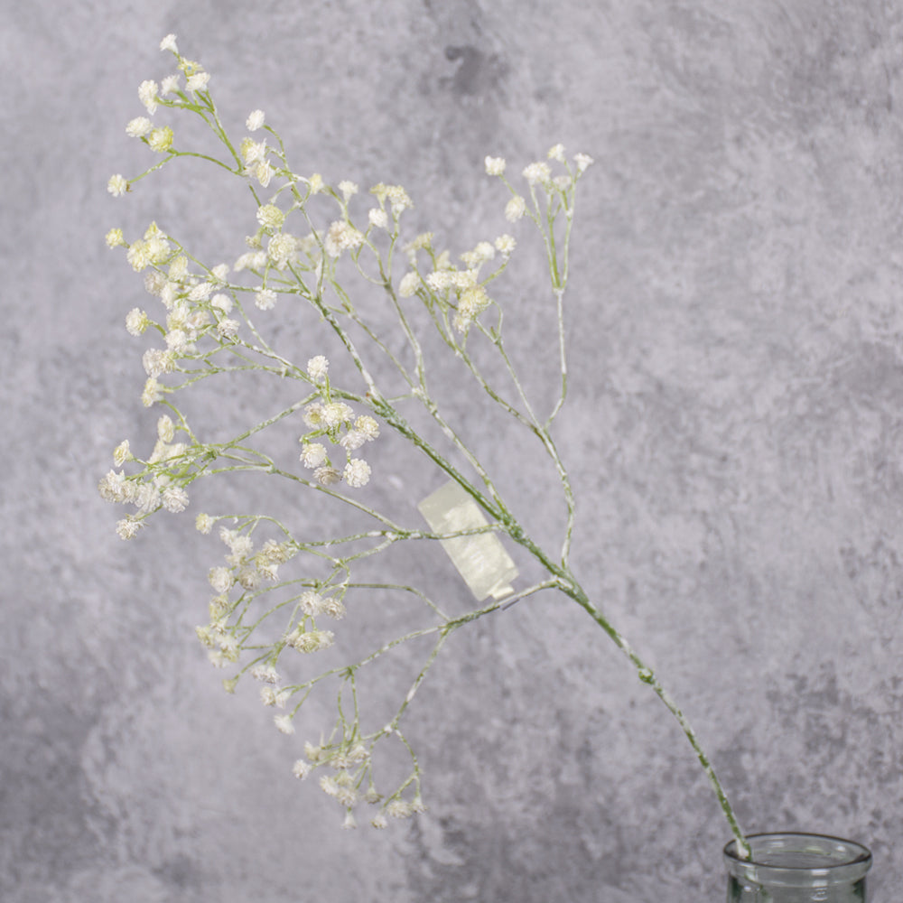 Gypsophila spray, Artificial, White, 67cm