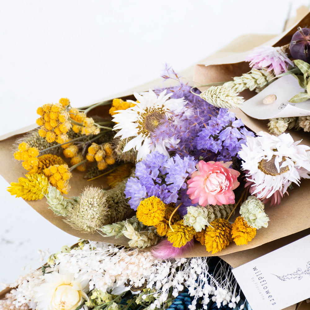 Bouquet, Wildflower Dried, Spring Mix, Small - Box x 12