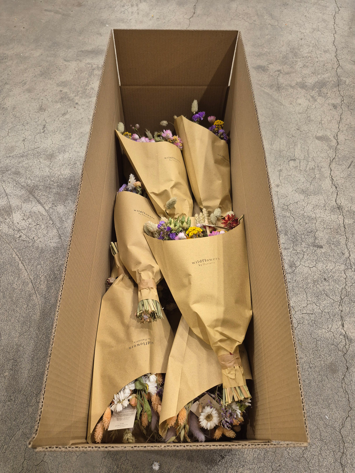 Bouquet, Wildflower Dried, Summer Mix, Small - Box x 12