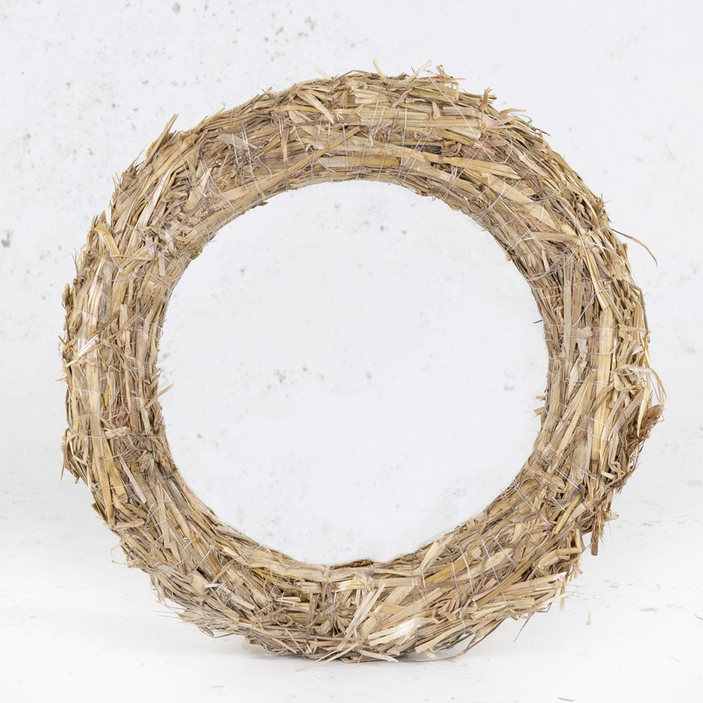 Cone Wreath, Whitewashed, 40cm
