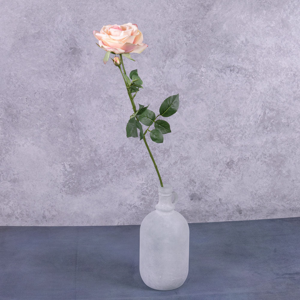 Rose deluxe, Fleurie, creamy pink, 70cm, Faux