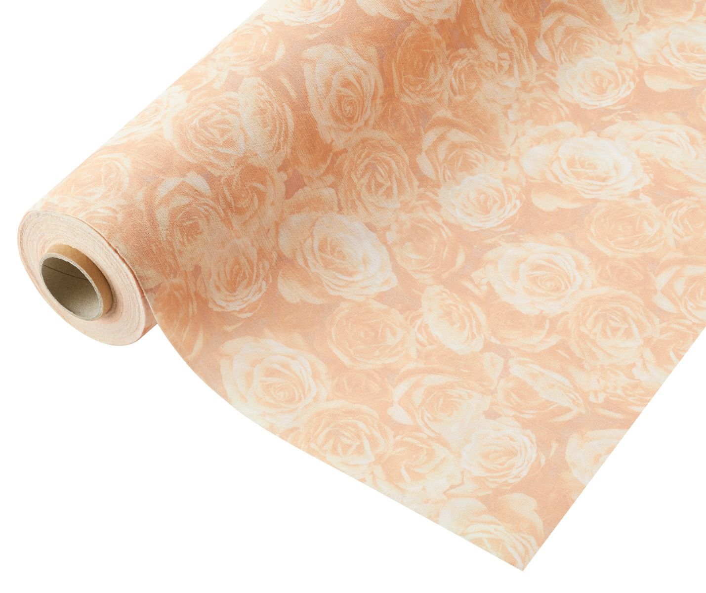 Compostable Wrap Rose Design Peach