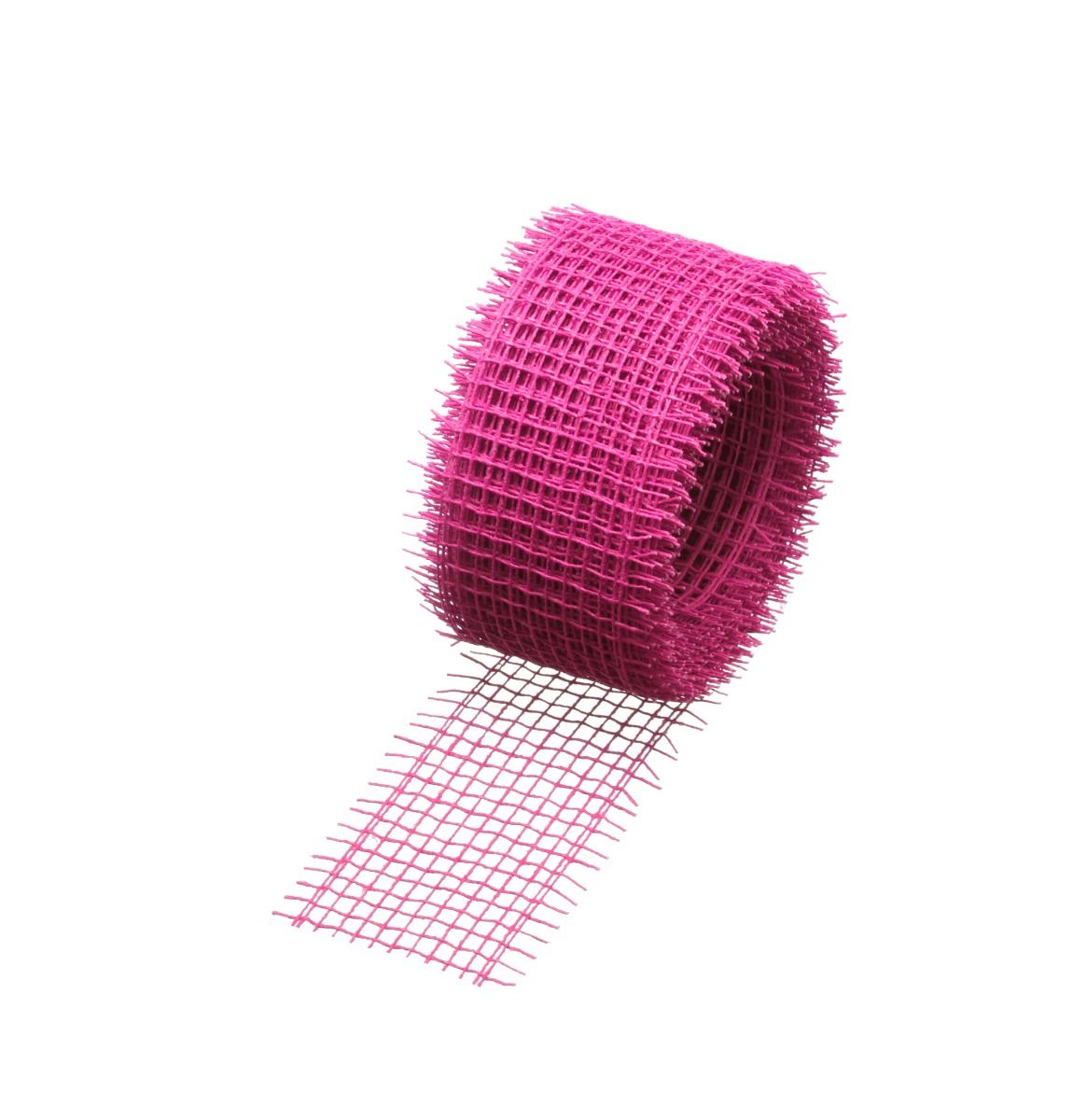 Jute Fibre Ribbon Pink 20m