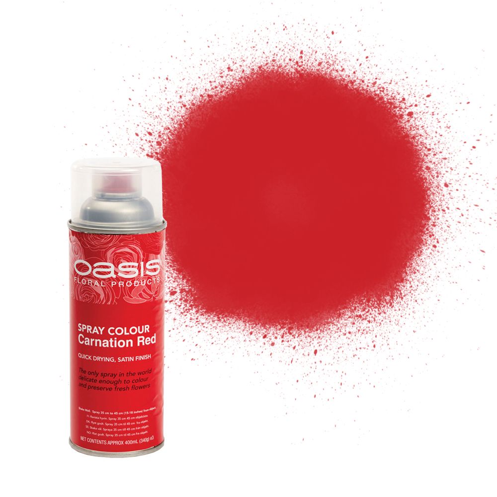 Oasis Spray Colour Carnation Red 400ml