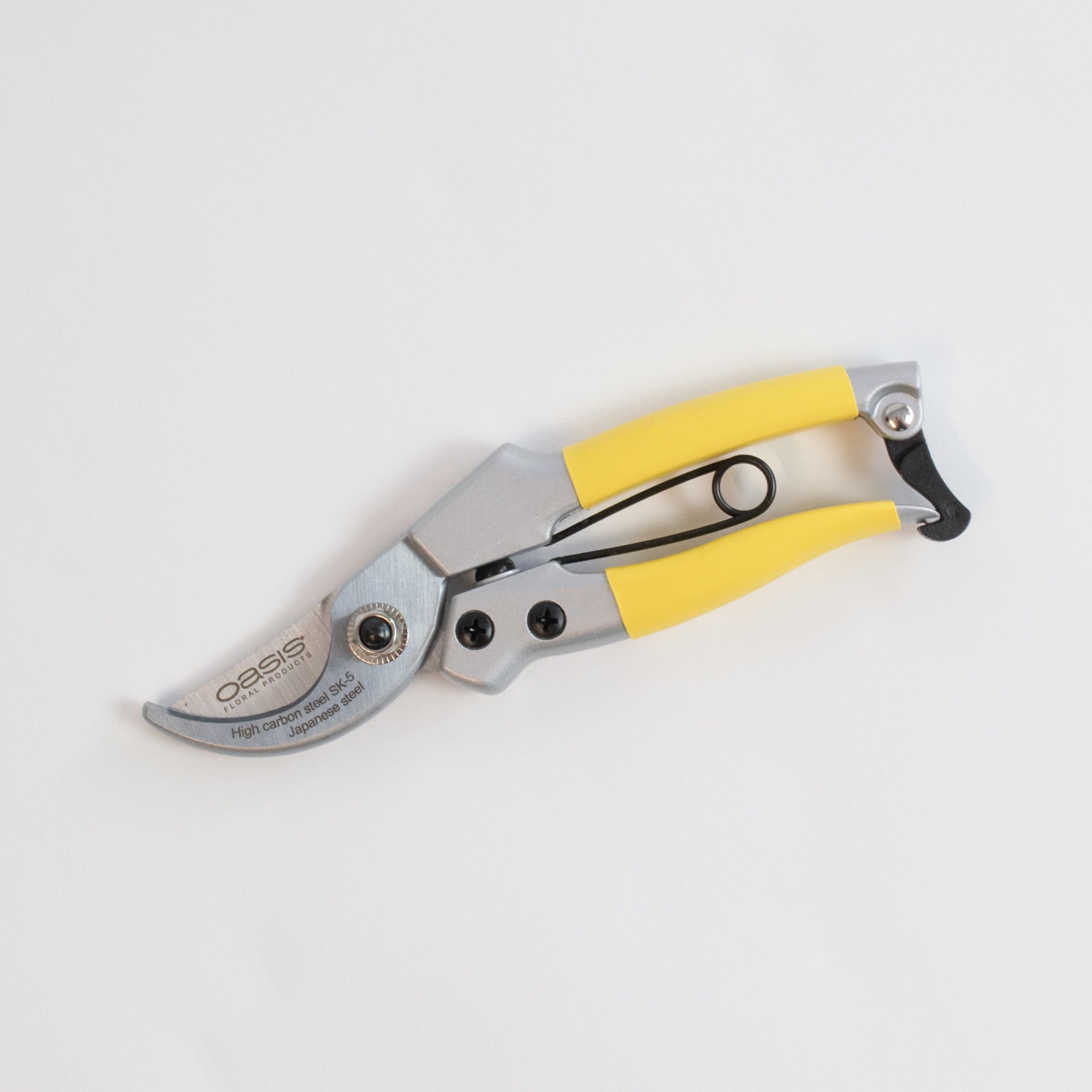 This image shows a set of Carbon Steel Secateurs without packaging, laid on a white background.
