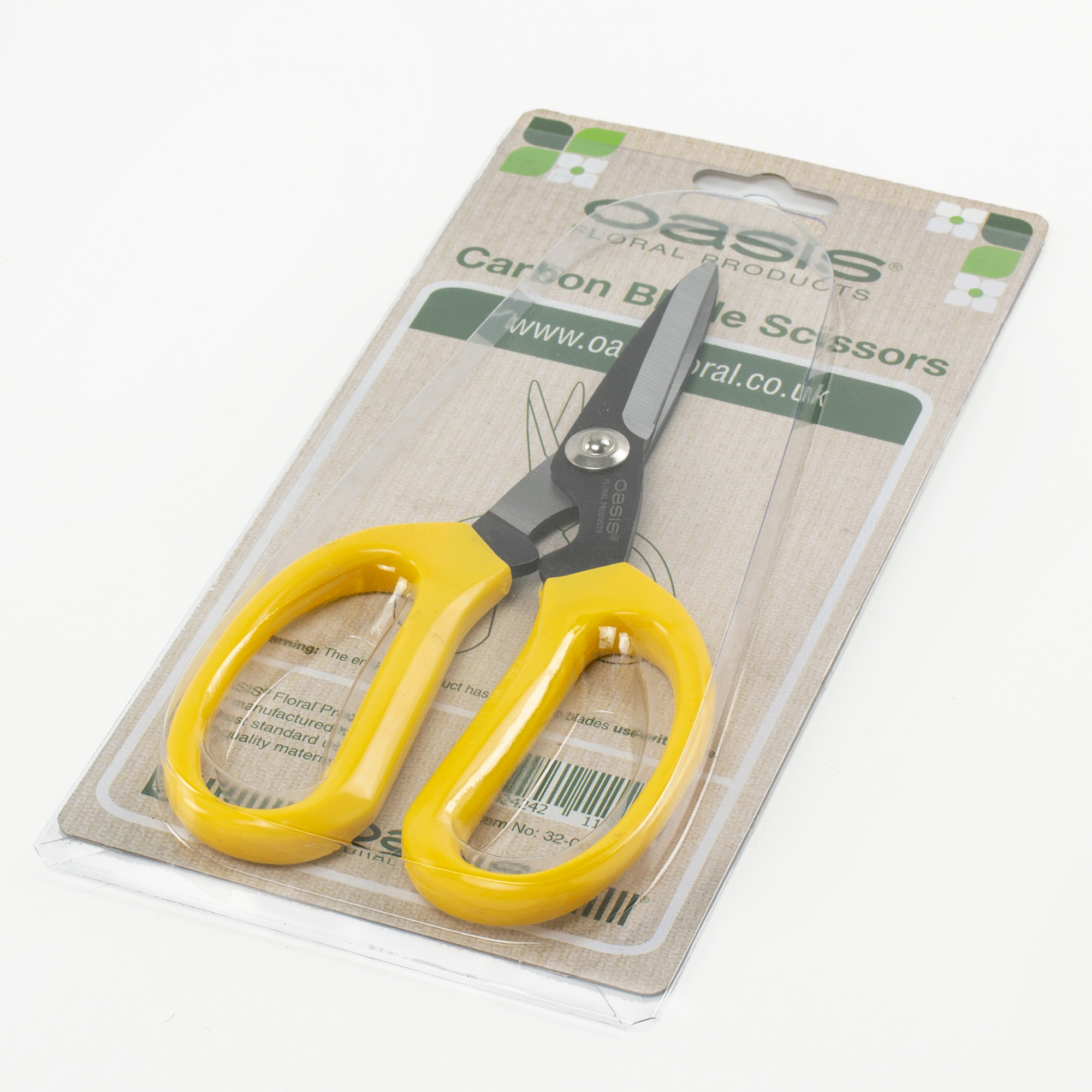 This image shows a pair of economy, carbon blade scissors