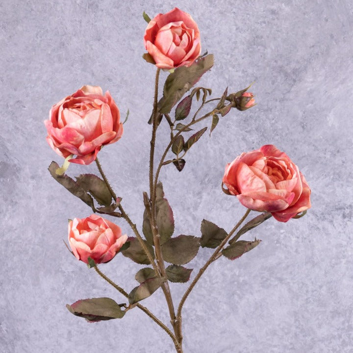Rose Branch, Edith, Flamingo Pink, 76cm, Faux