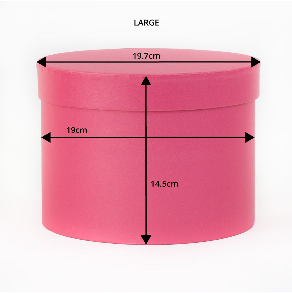 Symphony Hat Box, Strong Pink, Large - Atlas Flowers