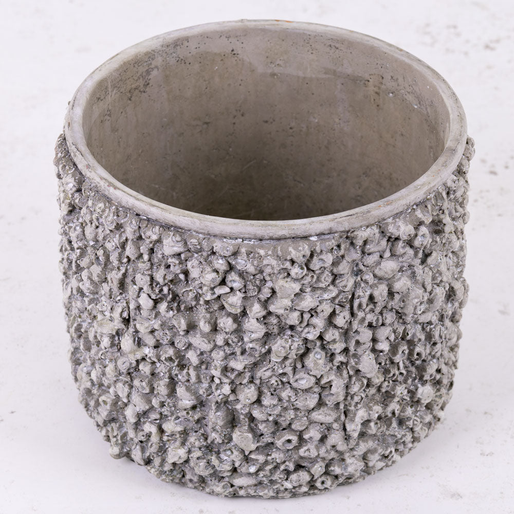 Pot, Fibre Stone, Grey,