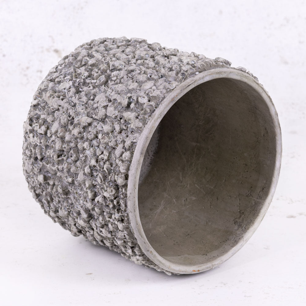 Pot, Fibre Stone, Grey, 20.5x17cm