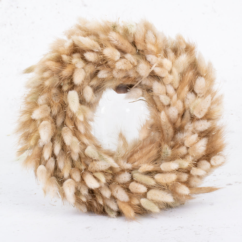 Wreath, Lagurus, Natural, 30cm