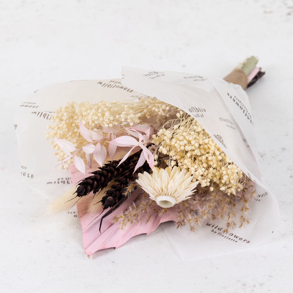 Mini Posy, Wildflower Bouquet, Blush Pink